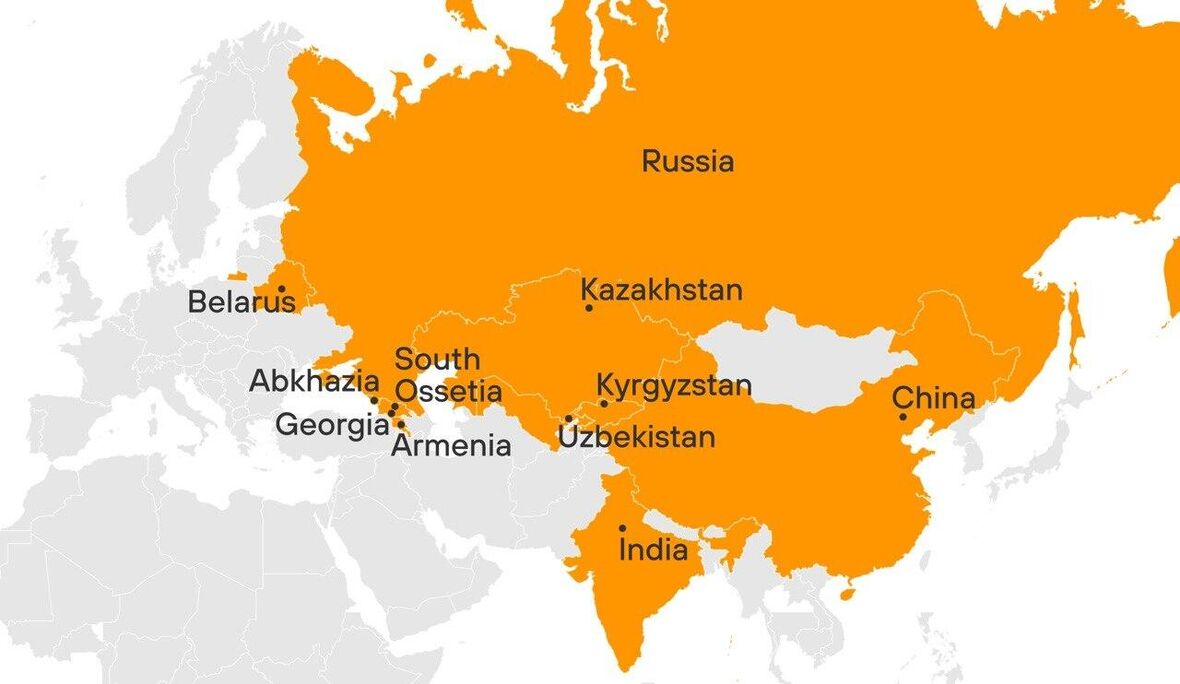Английский. Sputnik Карта Пресс-центров - “今日俄罗斯”国际通讯社, 1180, 31.03.2026